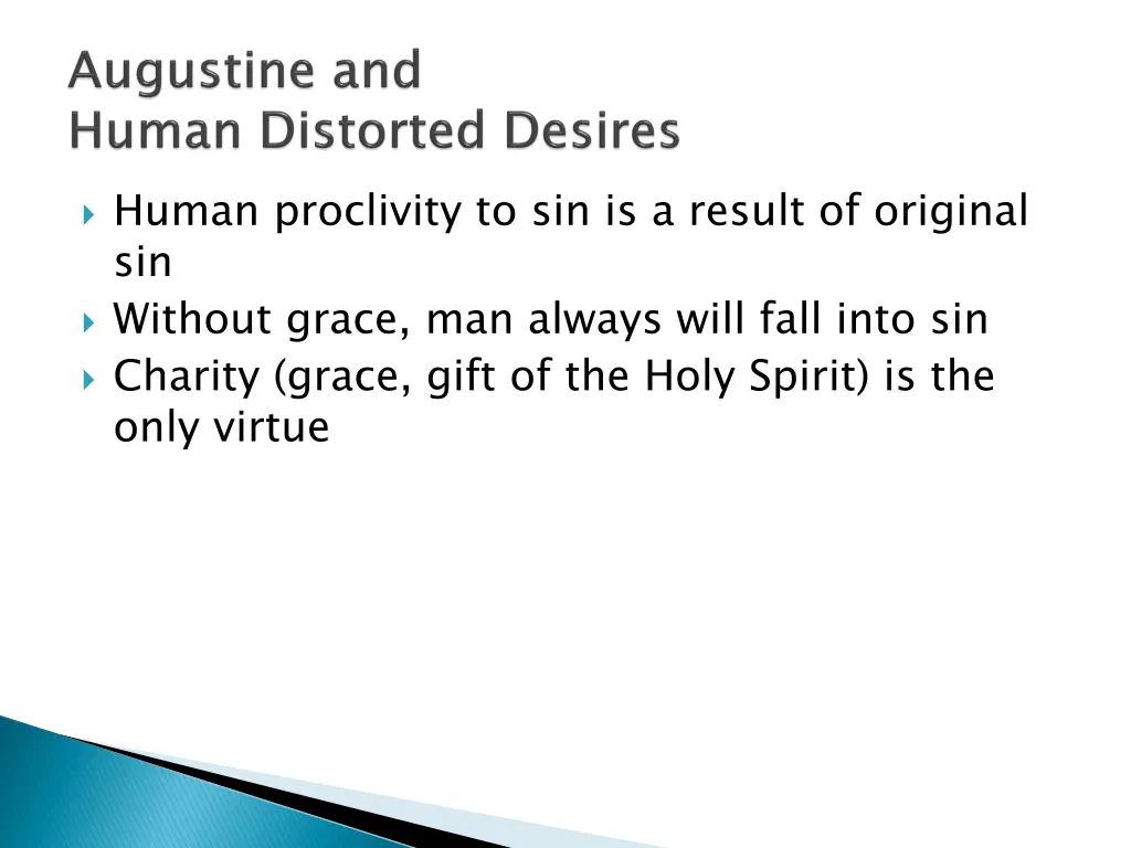 human proclivity to sin is a result of original