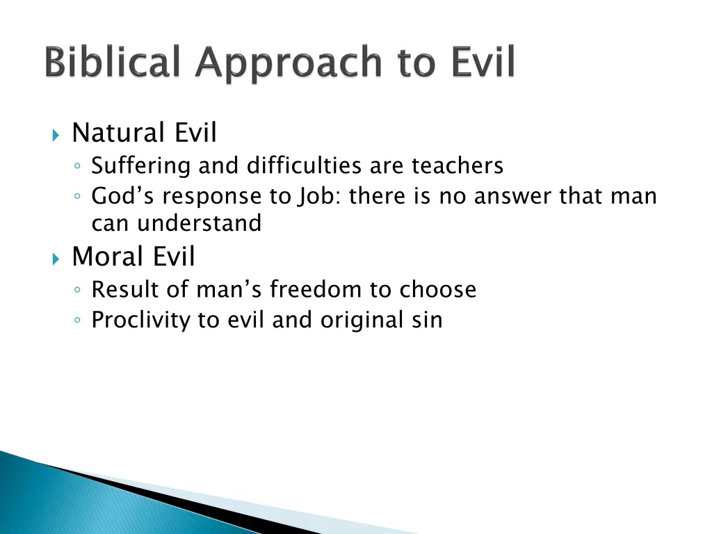 natural evil suffering and difficulties