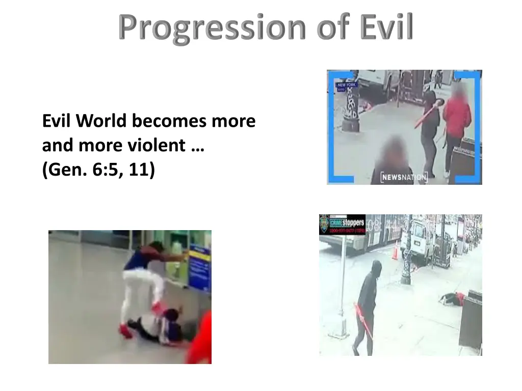 evil world becomes more and more violent