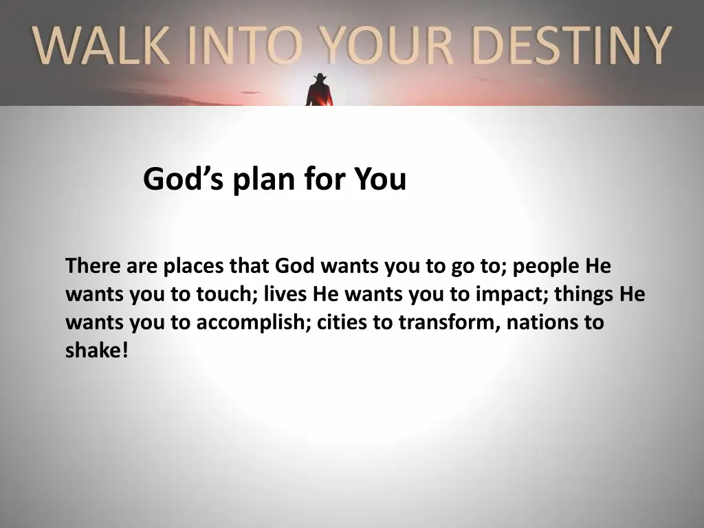 god s plan for you