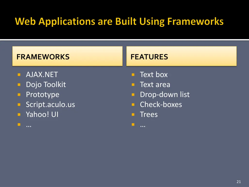 frameworks