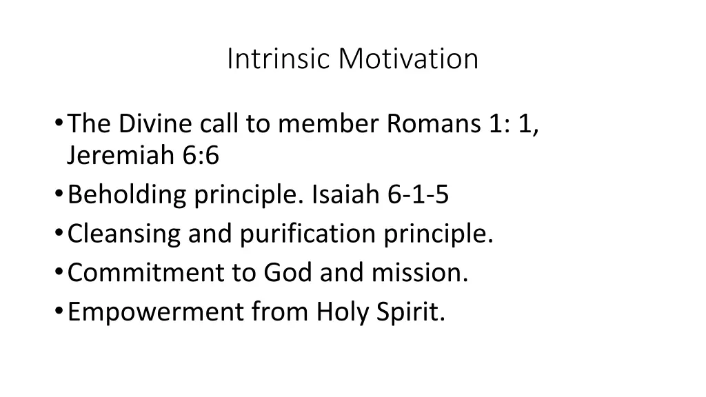 intrinsic motivation