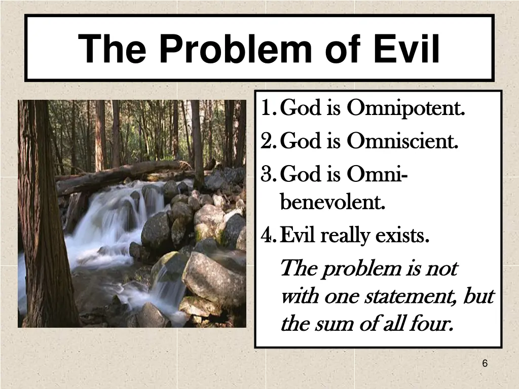 the problem of evil