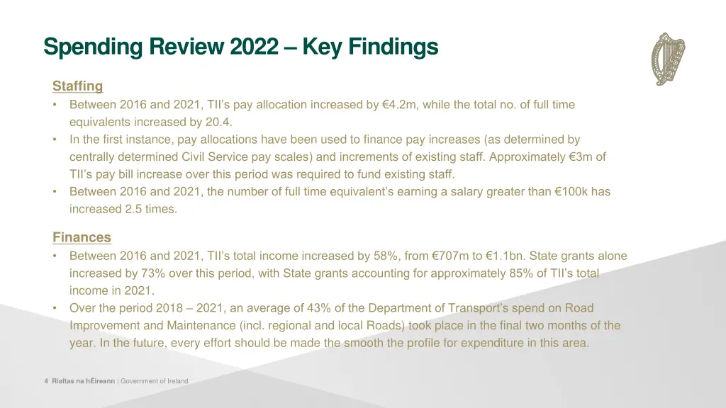 spending review 2022 key findings