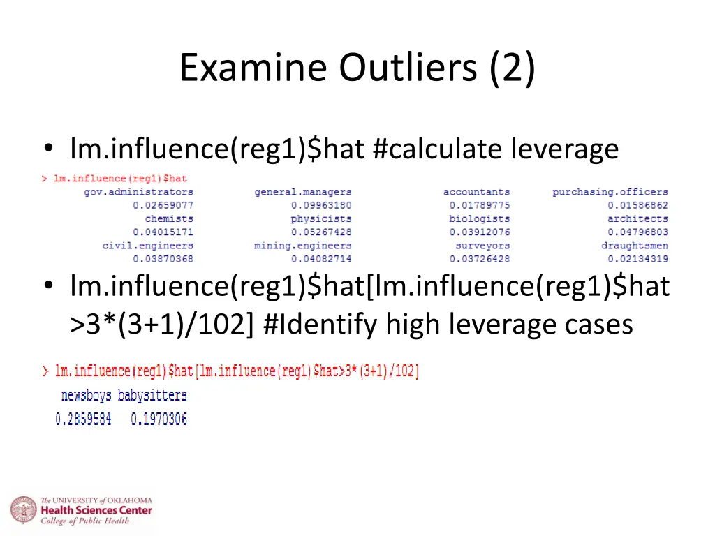 examine outliers 2