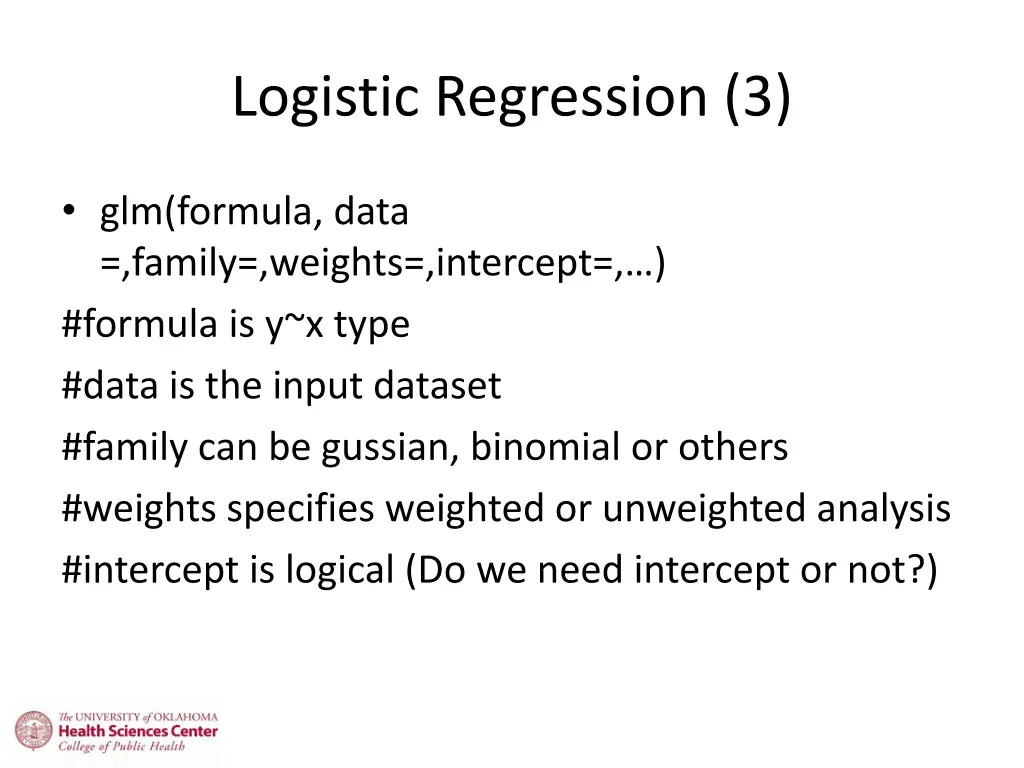 logistic regression 3