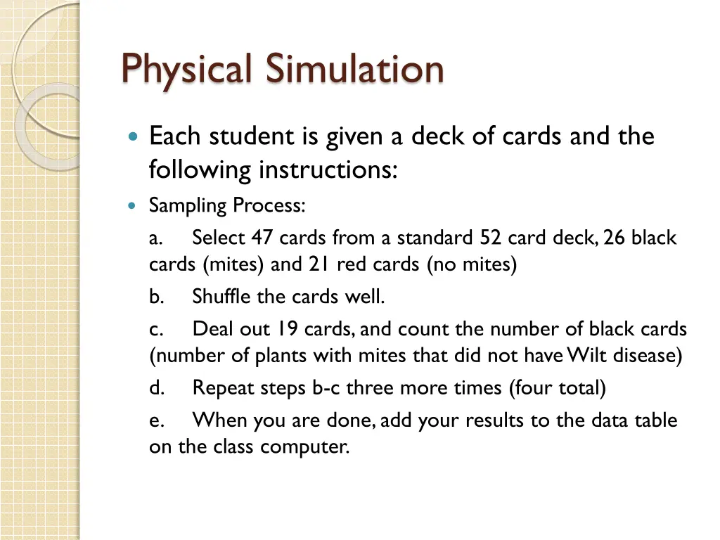 physical simulation