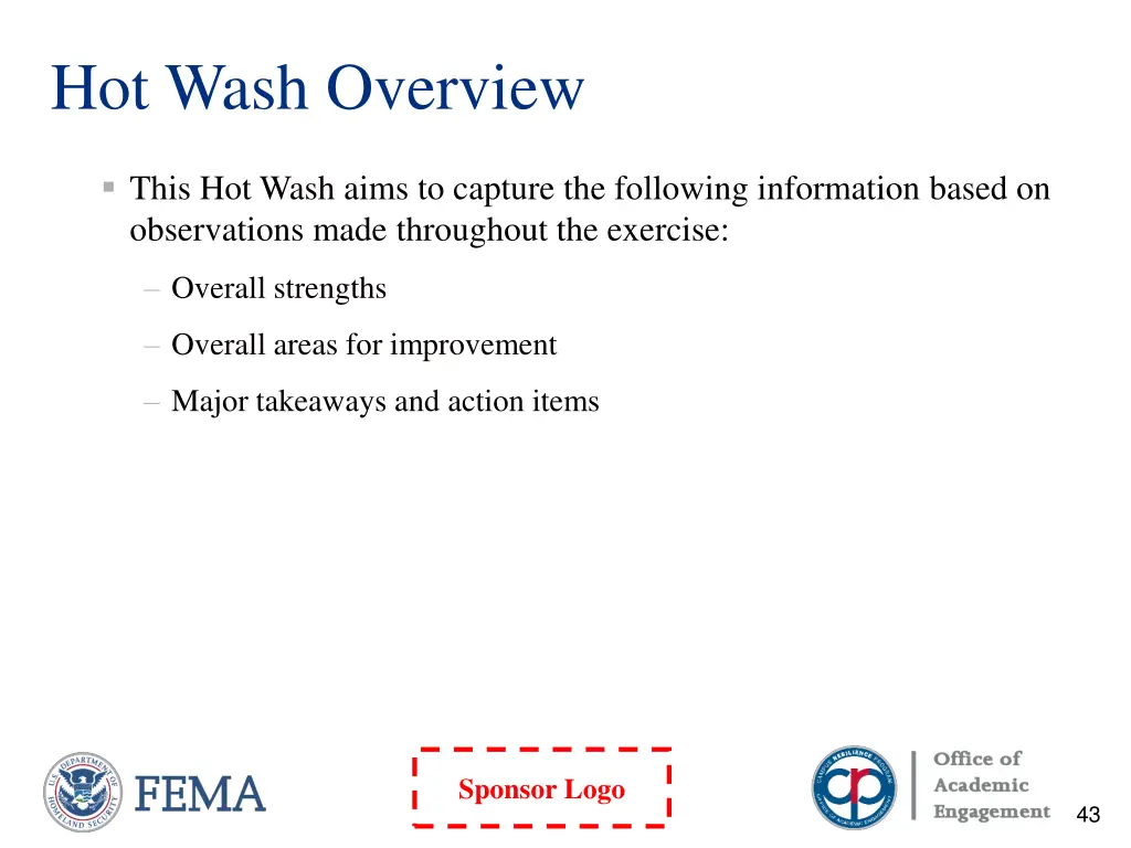 hot wash overview