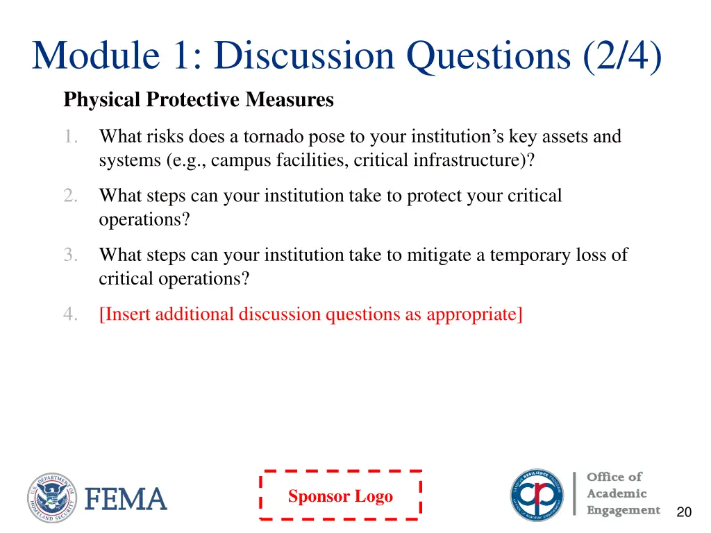 module 1 discussion questions 2 4