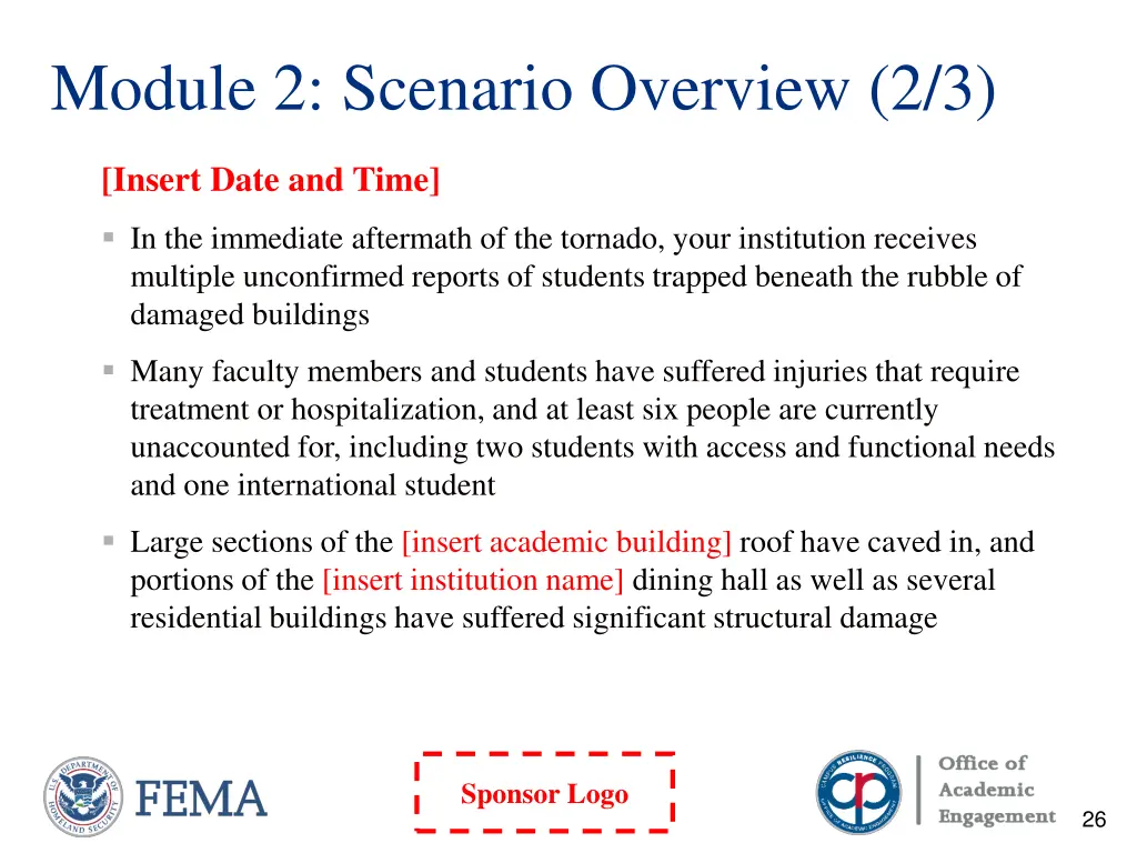 module 2 scenario overview 2 3