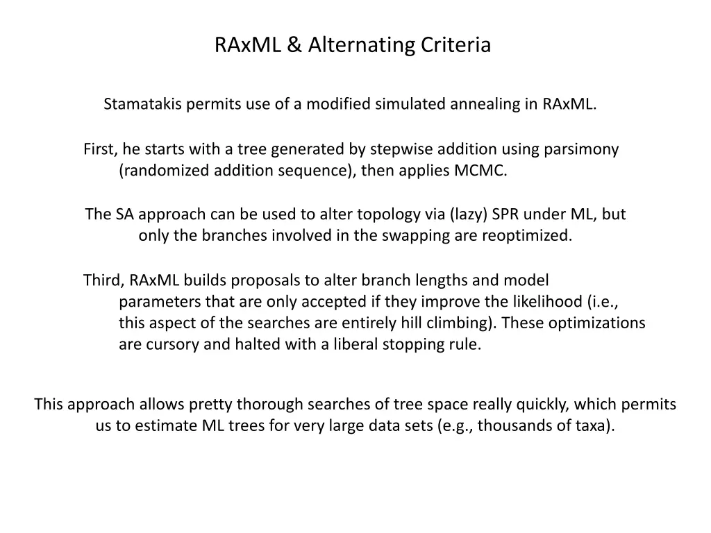 raxml alternating criteria