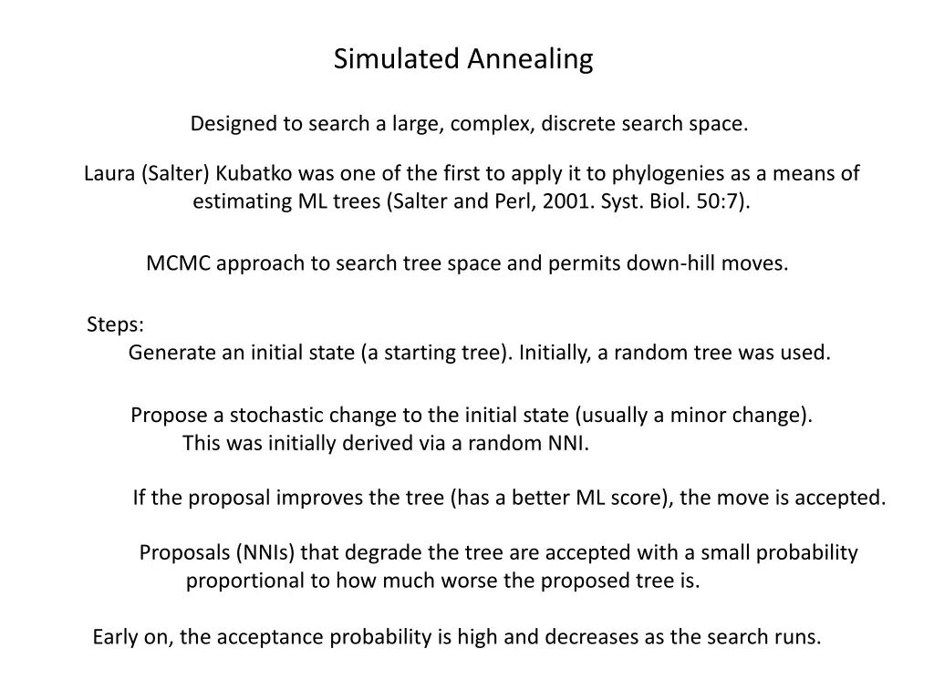 simulated annealing