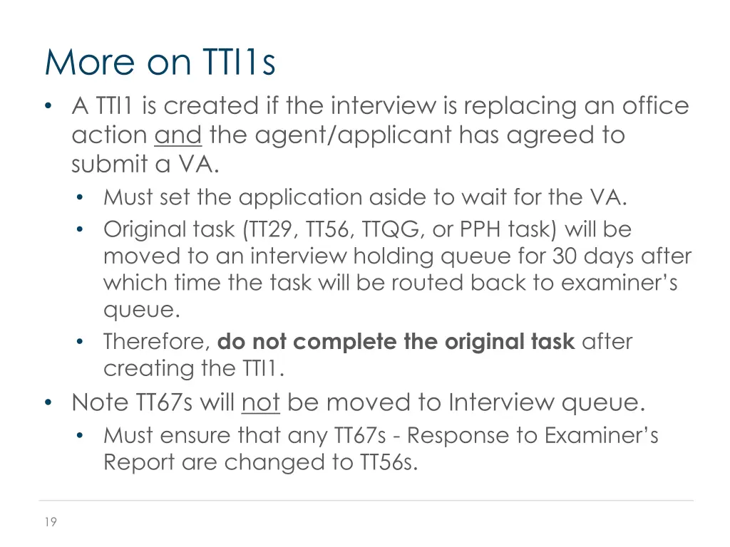 more on tti1s