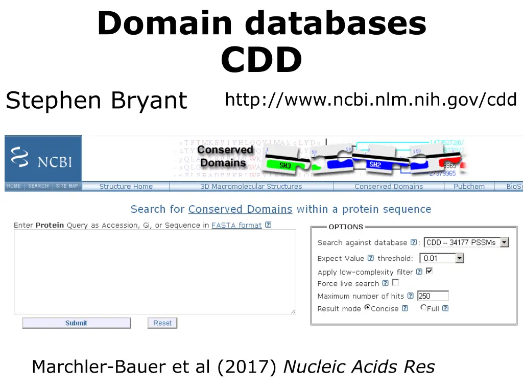 domain databases cdd stephen bryant