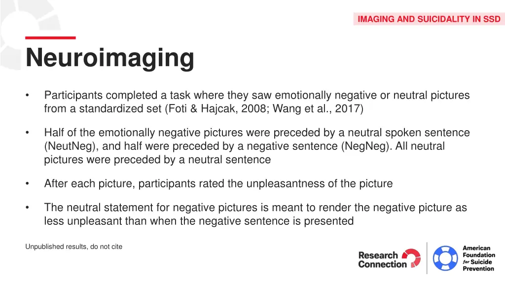 imaging and suicidality in ssd