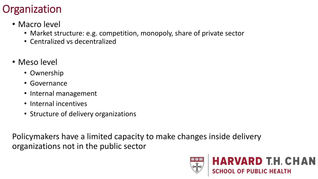 organization organization macro level market