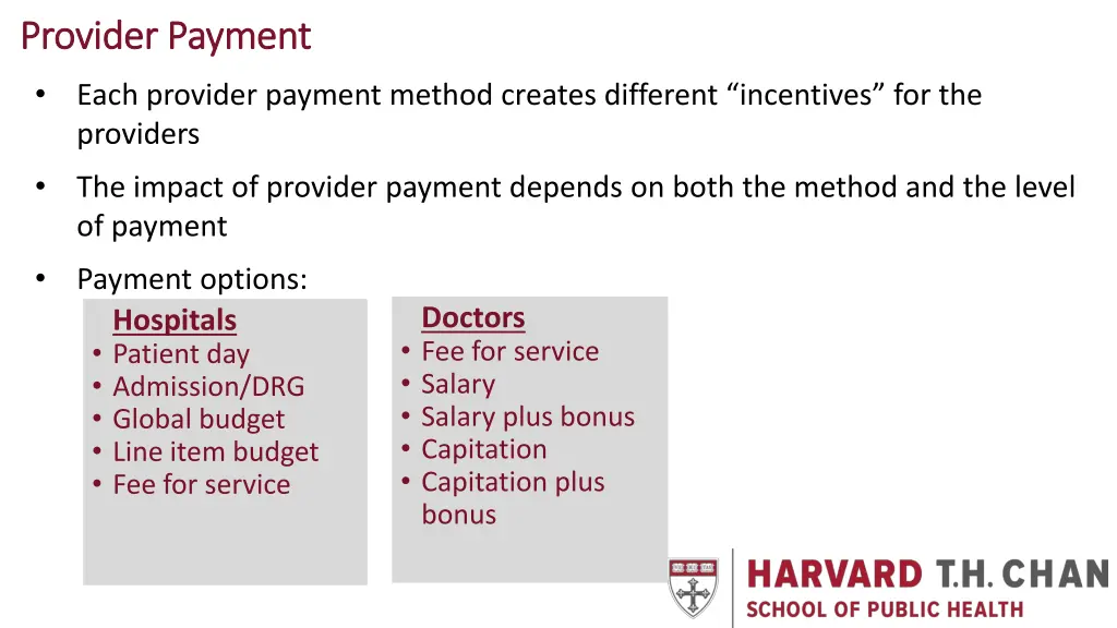 provider payment provider payment