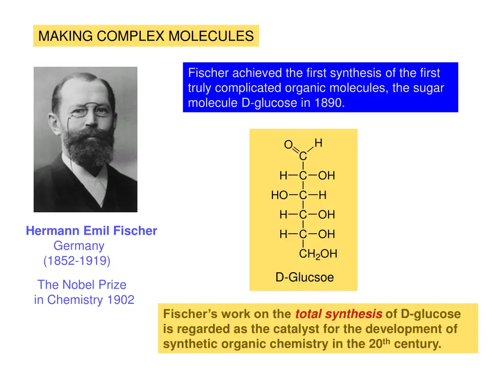 making complex molecules