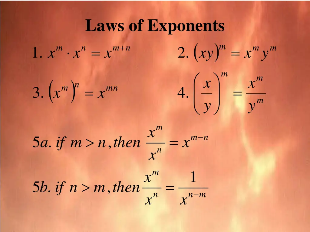 laws of exponents 1