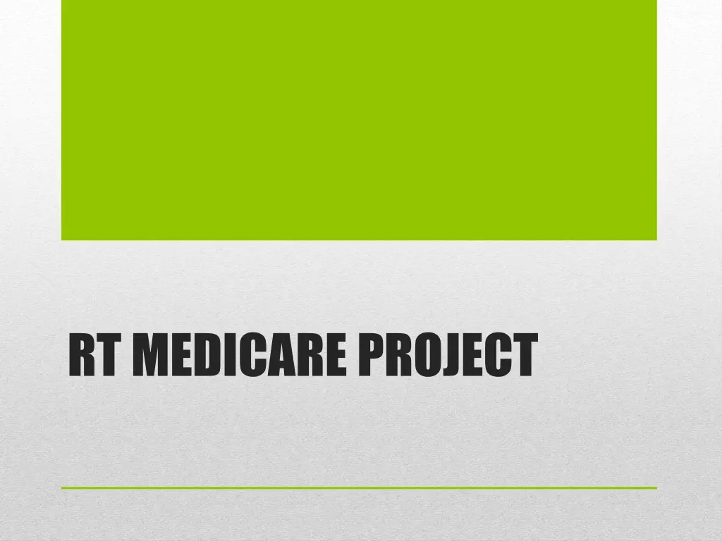 rt medicare project