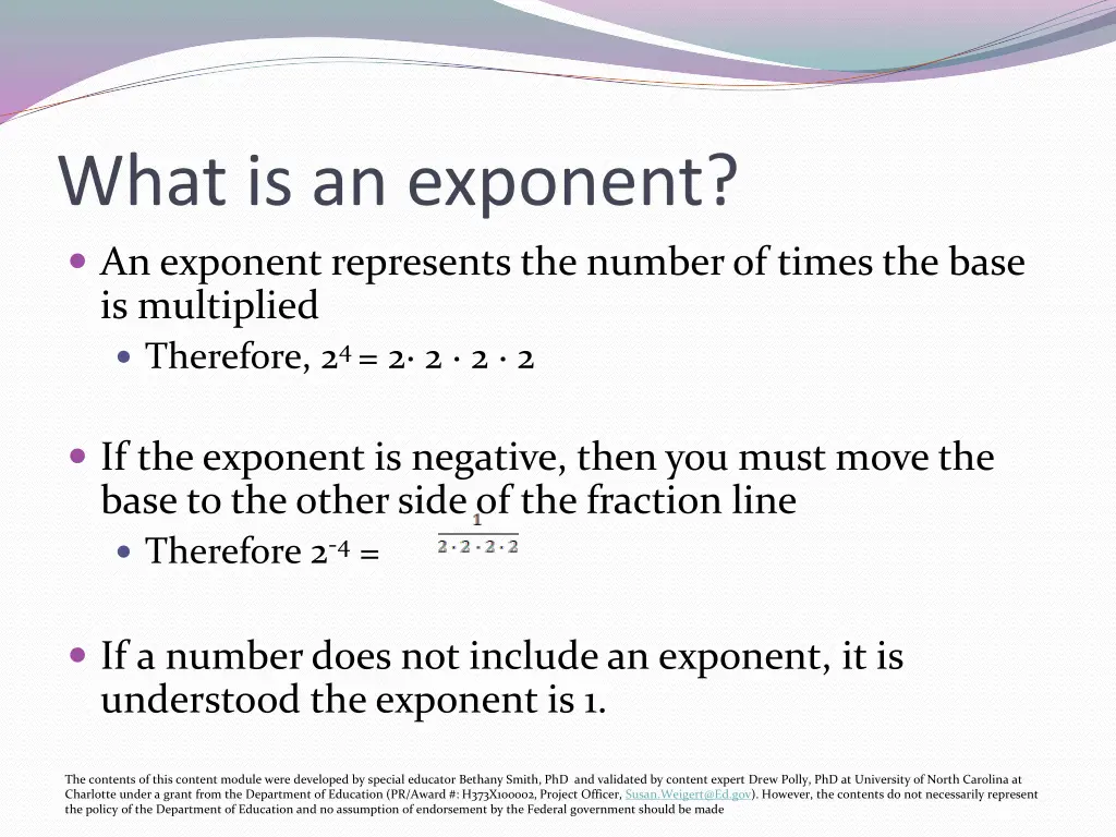 what is an exponent an exponent represents