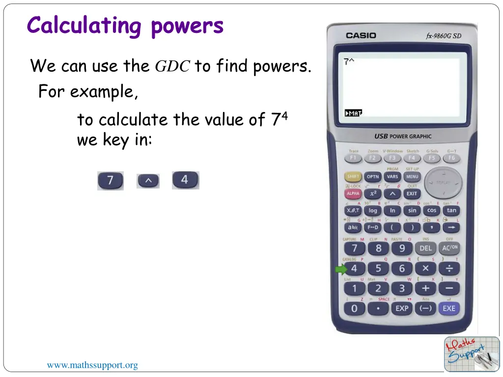 calculating powers 2