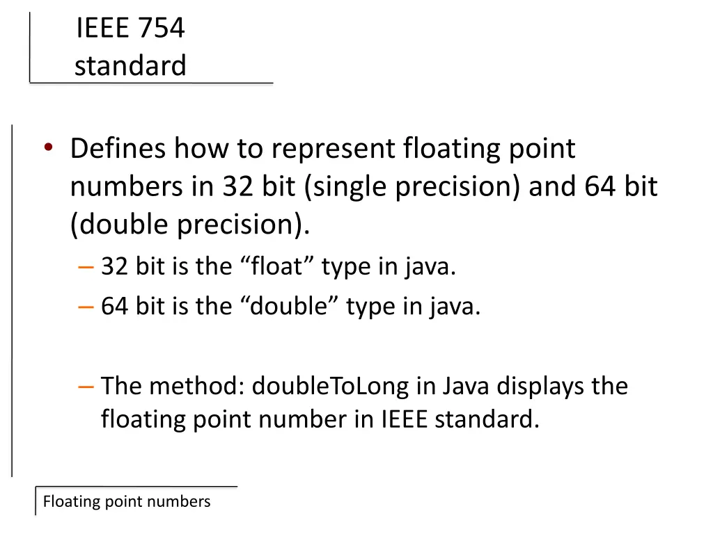 ieee 754 standard