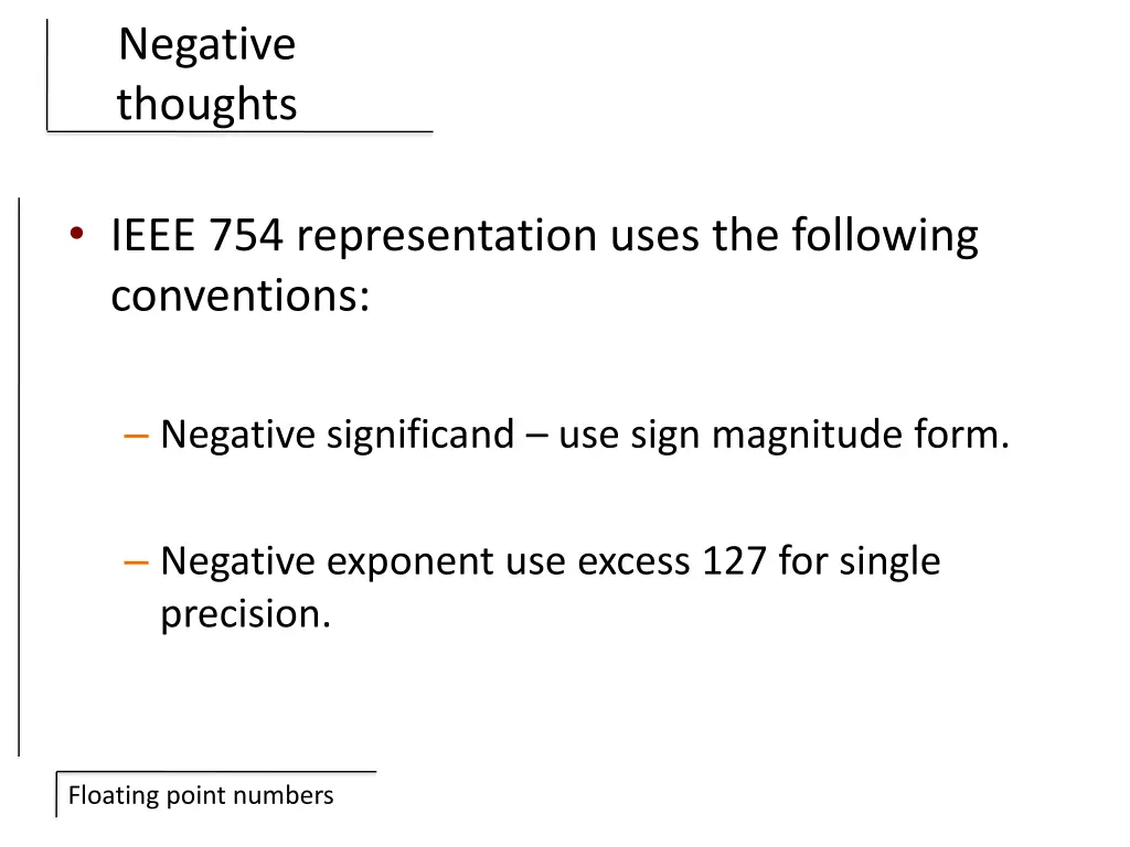 negative thoughts