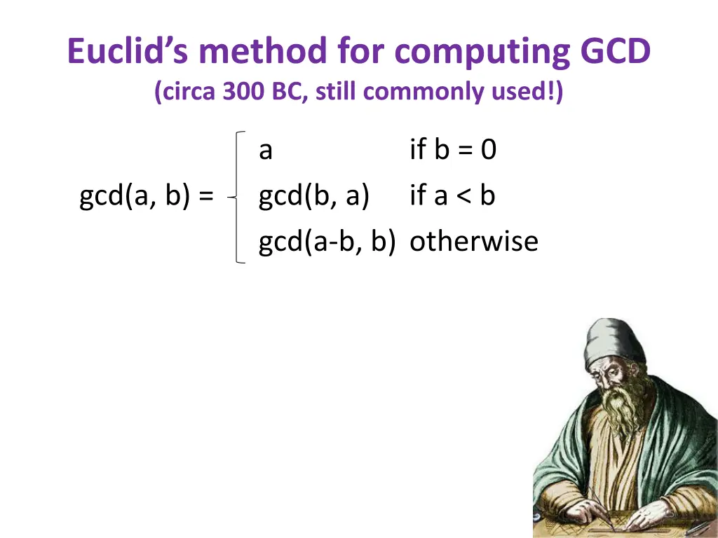 euclid s method for computing gcd circa