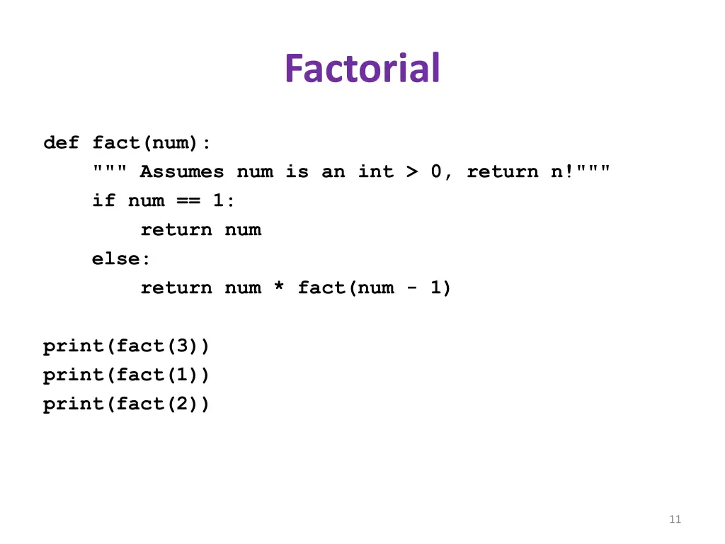 factorial