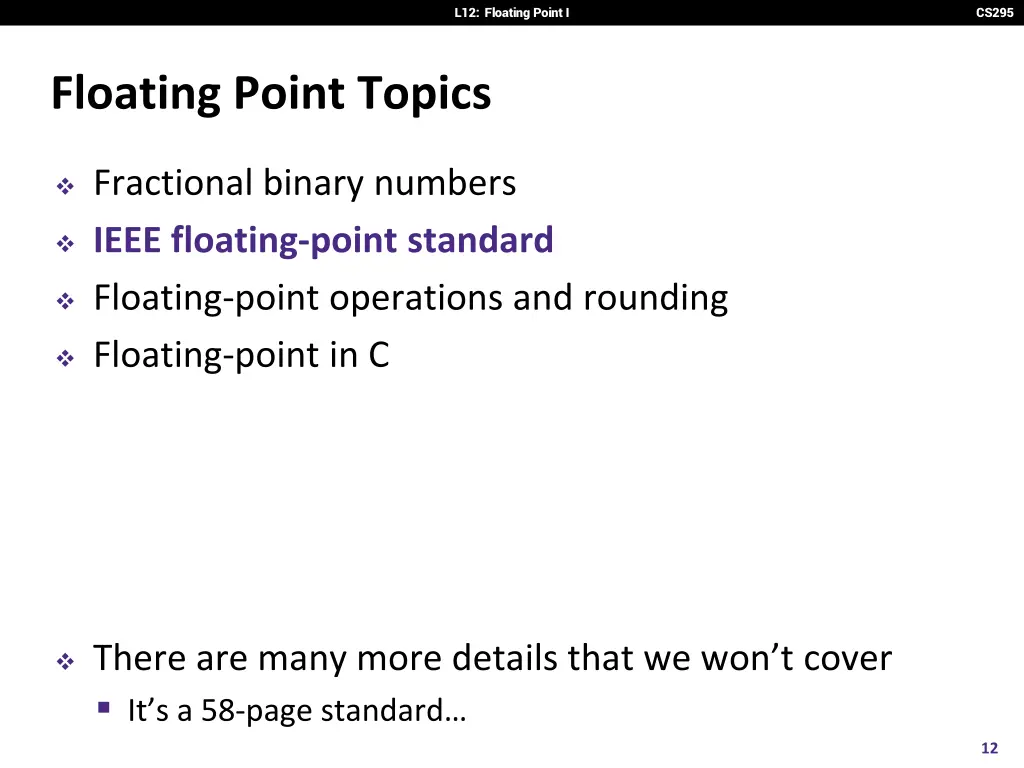 l12 floating point i 10