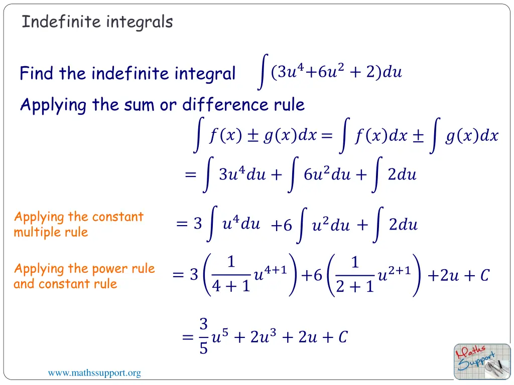 indefinite integrals 2