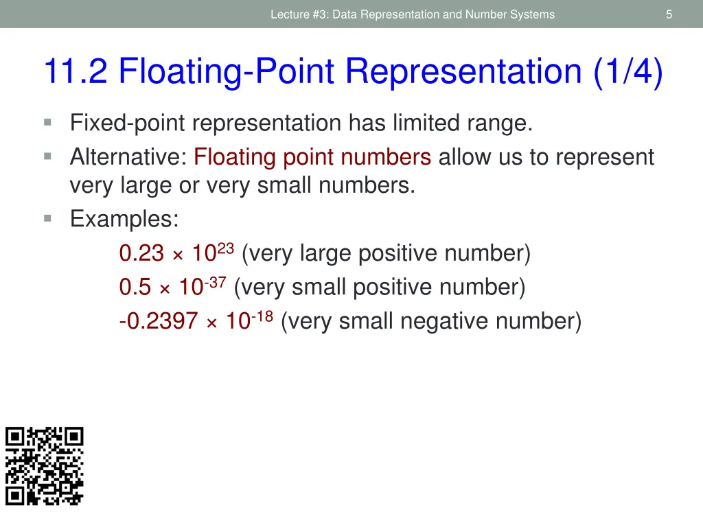 lecture 3 data representation and number systems 2