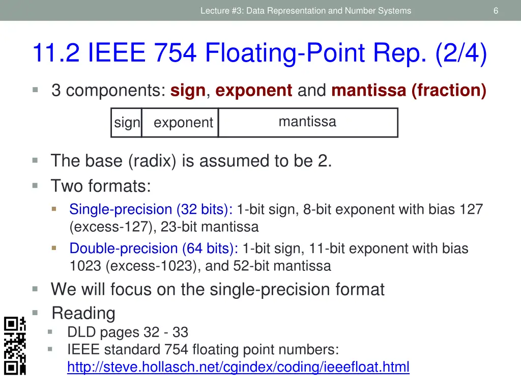 lecture 3 data representation and number systems 3