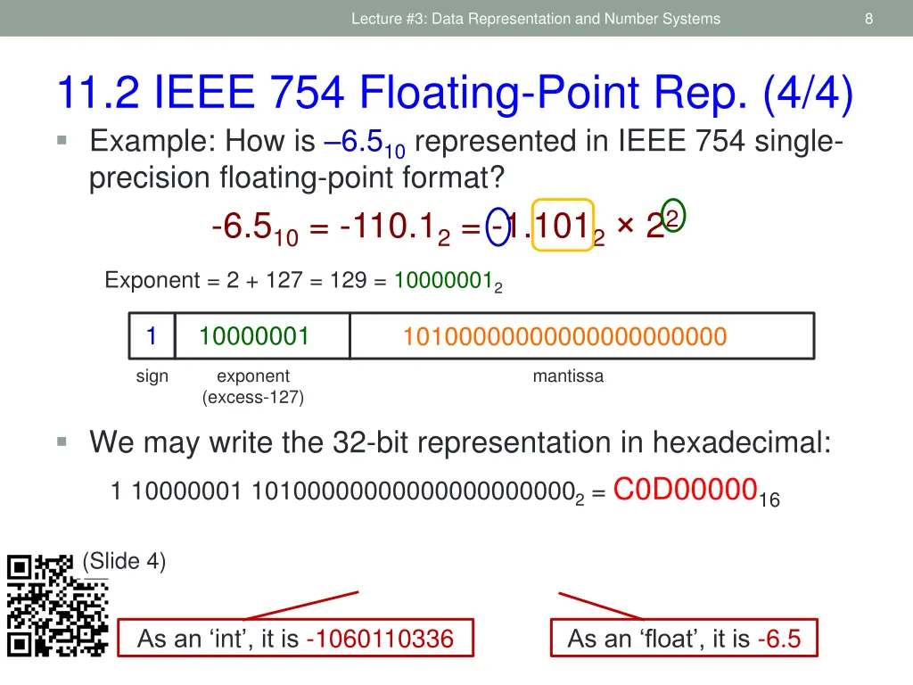 lecture 3 data representation and number systems 5