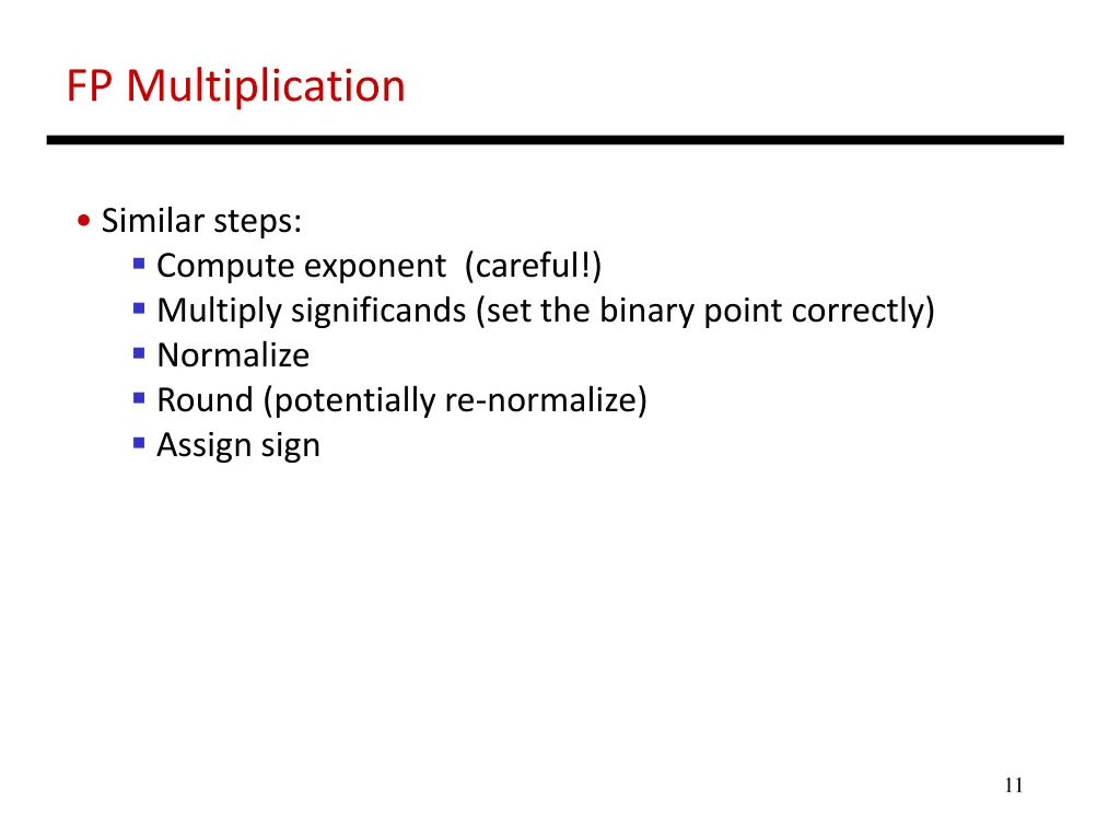 fp multiplication