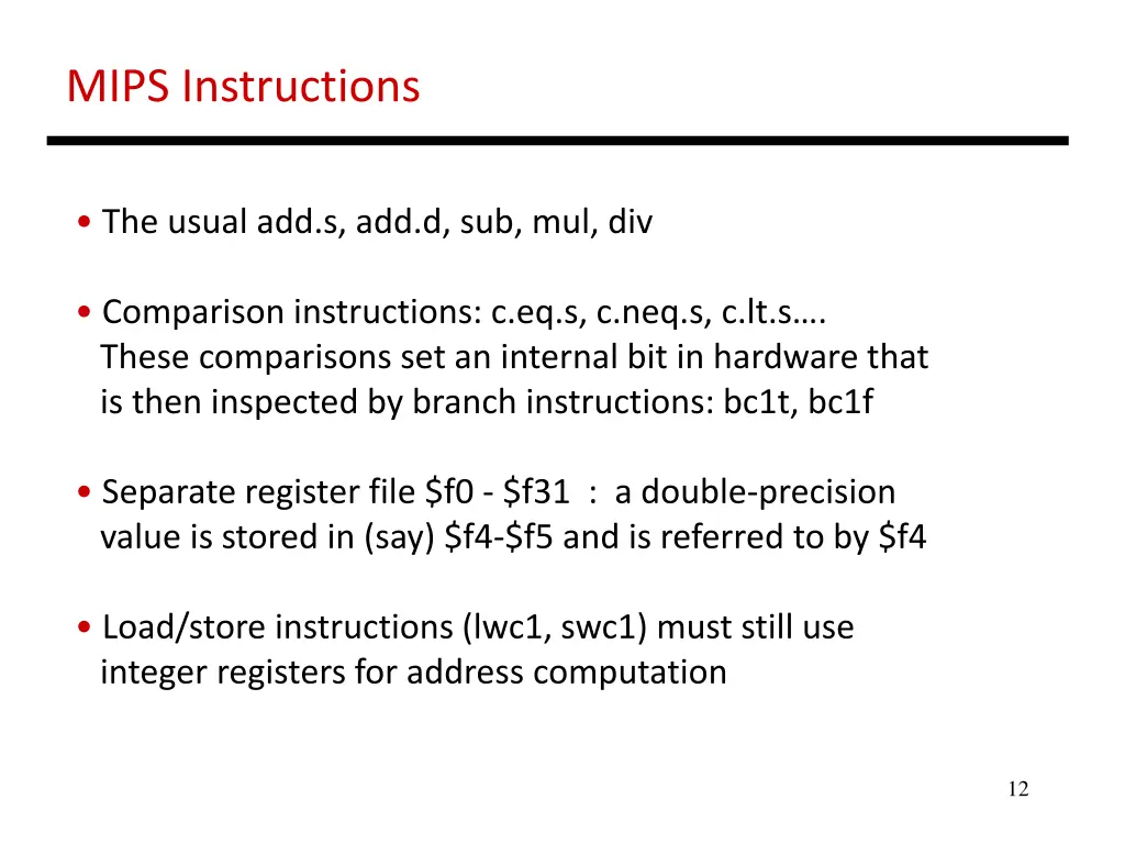 mips instructions