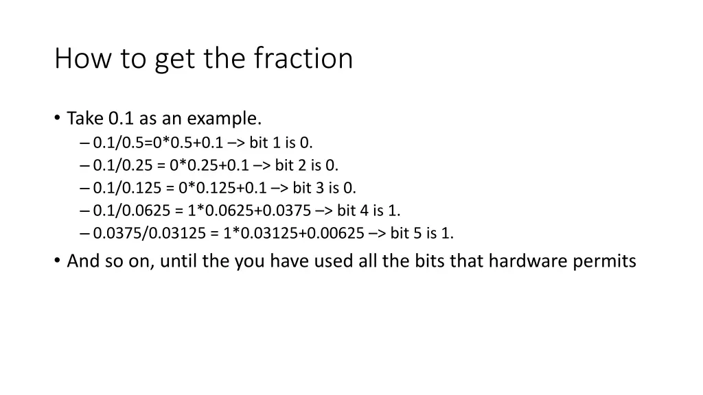 how to get the fraction 1