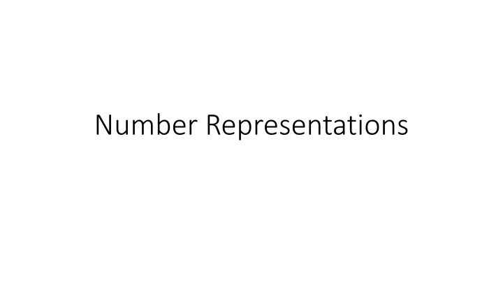 number representations