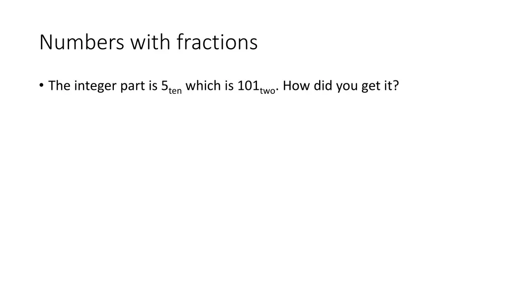 numbers with fractions 2