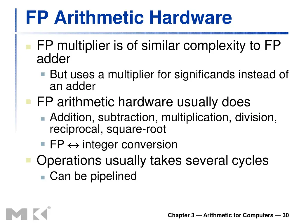 fp arithmetic hardware