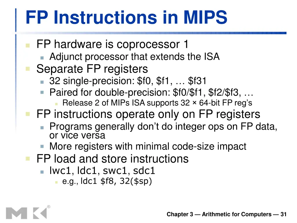 fp instructions in mips