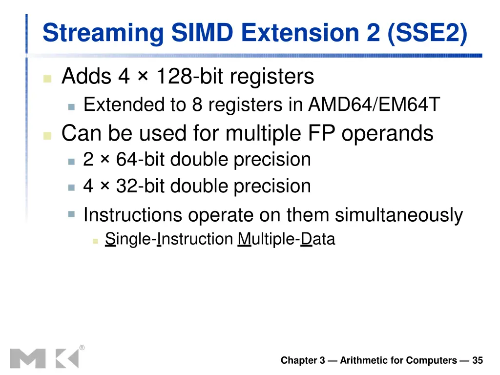 streaming simd extension 2 sse2