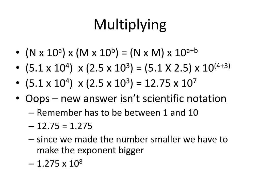 multiplying