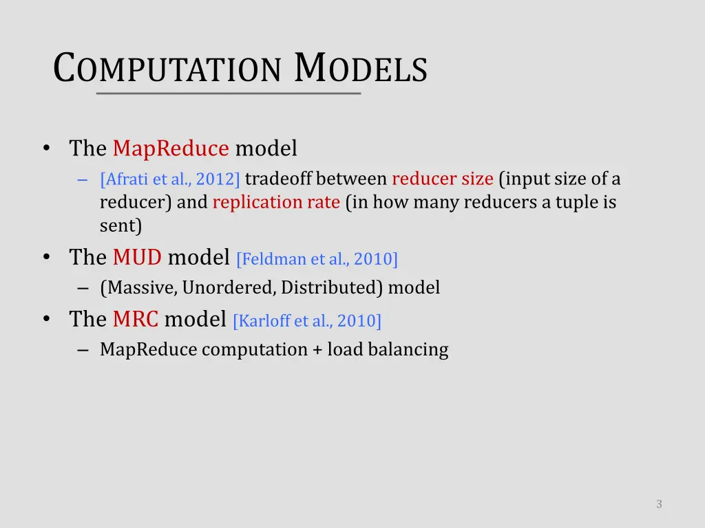 c omputation m odels