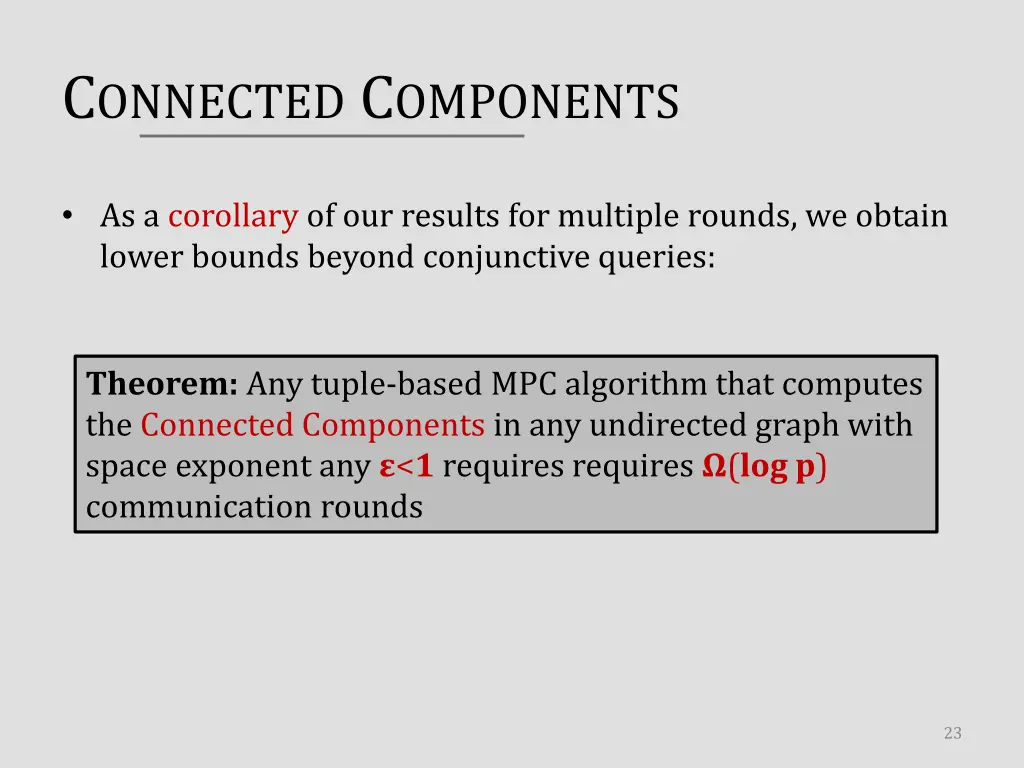 c onnected c omponents