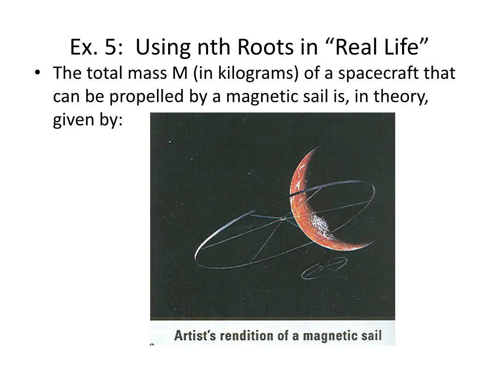 ex 5 using nth roots in real life the total mass