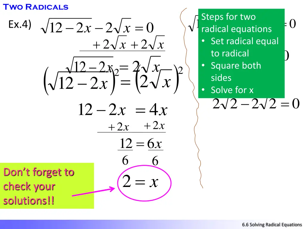 two radicals