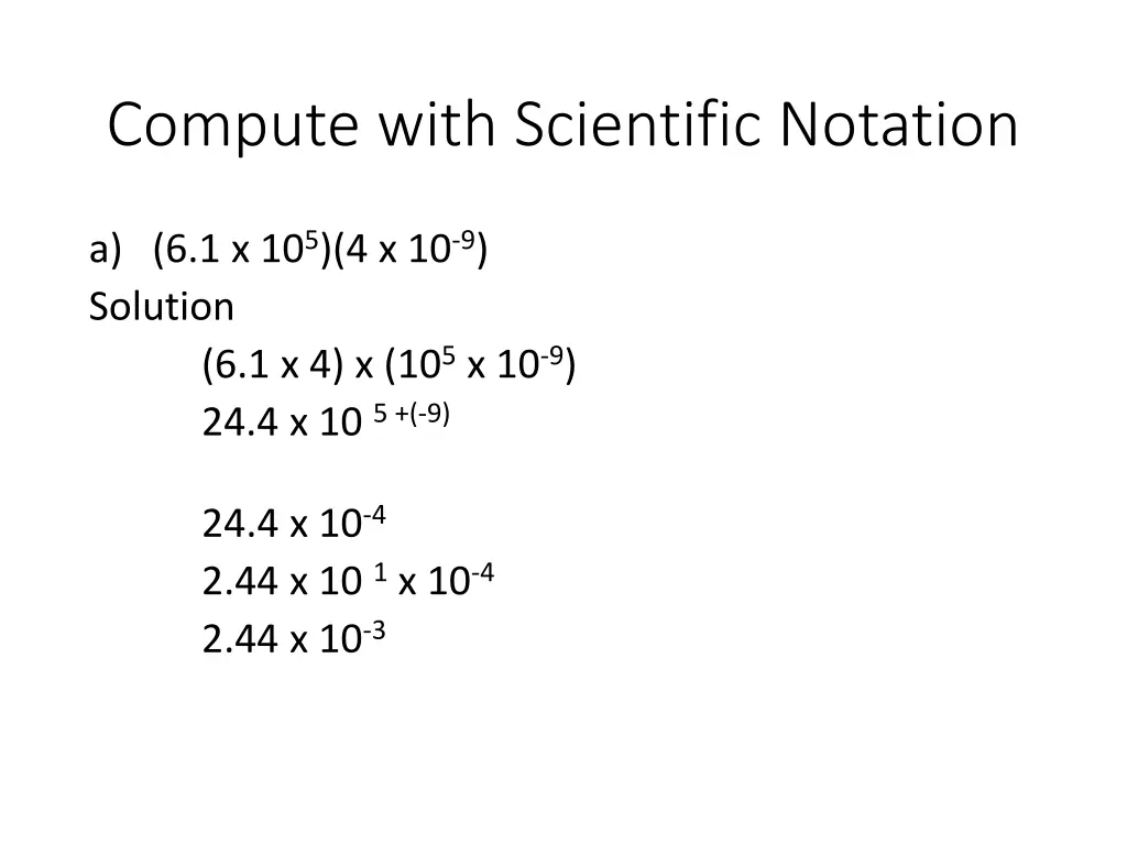 compute with scientific notation