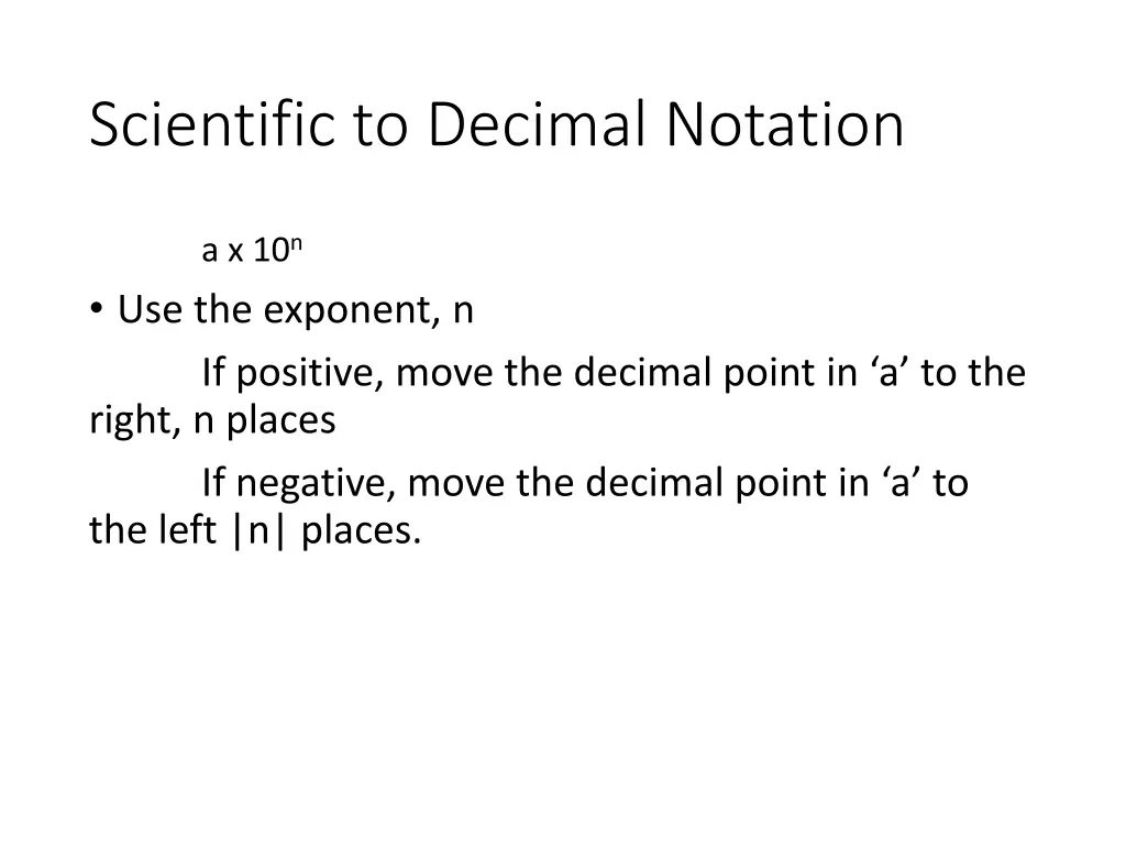 scientific to decimal notation